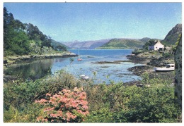 RB 1130 -  Postcard - Cottage Loch Carron Plockton - Ross & Cromarty - Ross-Shire Scotland - Ross & Cromarty