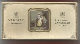 Ancienne Boîte à Savon Yardley London Old English Lavender Soap - Savon Lavande ... 9 X 18,5 Cms Environ Poids 56 Grs - Schoonheidsproducten