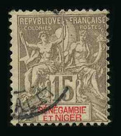 SENEGAMBIE ET NIGER - COLONIE FRANCAISE - YT 6 - TIMBRE OBLITERE - Oblitérés
