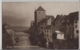 Brugg - Schwarzer Turm Mit Aarebrücke - Photo: Perrochet-Matile No. 7165 - Brugg