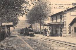 69 - RHONE - Gares Et Chemin De Fer / Pontcharra Sur Turdine - La Gare - Beau Cliché - Pontcharra-sur-Turdine