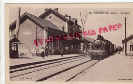 71 - DIGOIN - LA GARE  LOCOMOTIVE - Digoin