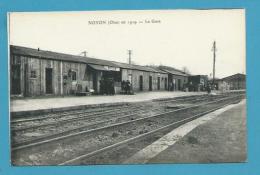 CPA - Chemin De Fer Gare En 1919 De NOYON 60 - Noyon