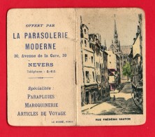 -- NEVERS (Nièvre) - MEMENTO POUR 1931 OFFERT PAR LA PARASOLERIE  MODERNE - Dessin De La Rue Frédéric Sauton -- - Petit Format : 1921-40