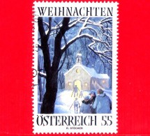 AUSTRIA - Usato - 2005 - Natale - Christmas - Cappella "Maria Heimsuchung" In Rum (Tyrol) Di Reinhold - 55 - Oblitérés