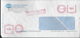 EMA Greece National Bank Thessaloniki (double EMA Print - Partly Misprinted) - Marcofilie - EMA (Printer)