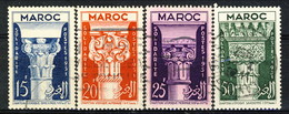 Marocco 1952 Serie N. 315-318 Usati Catalogo € 11 - Oblitérés