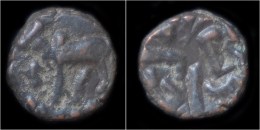 India Nagas Of Narwa Ganapati Naga AE 1/4 Kakini - Indische Münzen