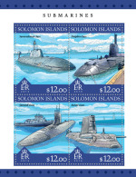 SOLOMON ISLANDS 2016 ** Submarines U-Boote Sous-marins M/S - OFFICIAL ISSUE - A1645 - Sous-marins