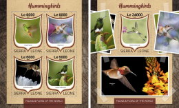 SIERRA LEONE 2016 ** Hummingbirds Kolibris Colibris M/S+S/S - OFFICIAL ISSUE - A1645 - Kolibries