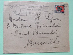 Algeria 1950 Cover Alger To Marseille France - Arms Of Alger - Lettres & Documents