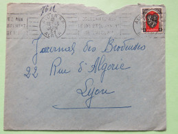 Algeria 1951 Cover Alger To Lyon France - Arms Of Alger - Brieven En Documenten