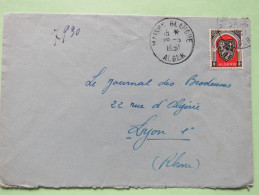Algeria 1951 Cover Maison Blanche Alger To Lyon France - Arms Of Alger - Lettres & Documents
