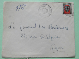 Algeria 1951 Cover Constantine To Lyon France - Arms Of Alger - Brieven En Documenten