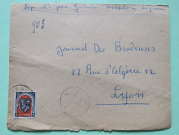 Algeria 1951 Cover Mahelma To Lyon France - Arms Of Alger - Brieven En Documenten