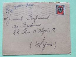 Algeria 1951 Cover Oran To Lyon France - Arms Of Alger - Lettres & Documents