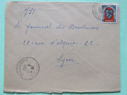 Algeria 1951 Cover Serpata To Lyon France - Arms Of Alger - Brieven En Documenten