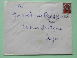 Algeria 1951 Cover Oran To Lyon France - Arms Of Alger - Brieven En Documenten