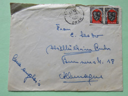 Algeria 1951 Cover Oran To Germany (english Sector) - Arms Of Alger - Covers & Documents
