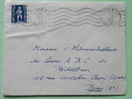 Algeria 1952 Cover Alger To Paris France - Child With Eagle - Brieven En Documenten