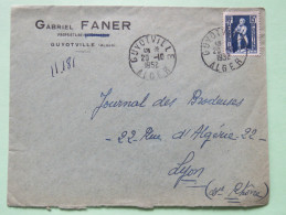 Algeria 1952 Cover Guyotville Alger To Lyon France - Child With Eagle - Brieven En Documenten