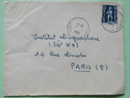 Algeria 1953 Cover El Biar To ParisFrance - Child With Eagle - Lettres & Documents