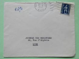 Algeria 1954 Cover Alger To Lyon France - Child With Eagle - Lettres & Documents