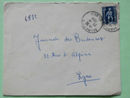 Algeria 1954 Cover Marengo Alger To Lyon France - Child With Eagle - Covers & Documents