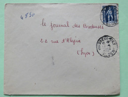 Algeria 1954 Cover Hussein-Dey Alger To Lyon France - Child With Eagle - Lettres & Documents