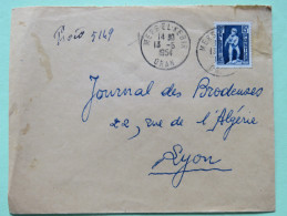 Algeria 1954 Cover Mers-El-Kebir Oran To Lyon France - Child With Eagle - Brieven En Documenten