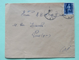 Algeria 1955 Cover Alger To Lyon France - Child With Eagle - Brieven En Documenten