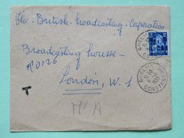 Algeria 1955 Cover Guelma To London - Patio Of Bardo Museum - Covers & Documents