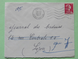 Algeria 1957 Cover Setif To Lyon France - Marianne - Covers & Documents