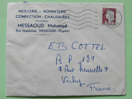 Algeria 1960 Cover Nemours Tlemcen To Vichy France - French Stamps Marianne - Lettres & Documents