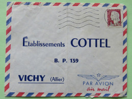Algeria 1961 Cover Nemours Tlemcen To Vichy France - French Stamps Marianne - Brieven En Documenten