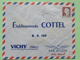 Algeria 1961 Cover Alger To Vichy France - French Stamps Marianne - Brieven En Documenten