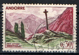 ANDORRA FRANCESE - 1961 - CROCE GOTICA DI MERITXELL - USATO - Oblitérés