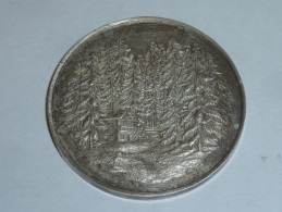 MEDAILLE EN ARGENT DE LA SOCIETE CIVILE DE LA FORET DE BELESTA (ARIEGE), SIEGE A ROANNE (LOIRE) - Andere & Zonder Classificatie