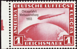 N° 42 A 1m Rouge Chicagofahrt 1933 Bdf* Qualité: ** Cote: 3250  € - Sonstige & Ohne Zuordnung