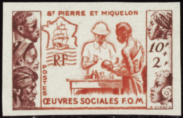 N° 1950 Oeuvres Sociales 10 Vals Non Dentelées (Maury 450€) Qualité: ** Cote: 293  € - Other & Unclassified
