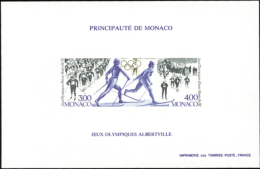 N° 15 A Jeux Olympiques D'Albertville 92 Bloc Non Dentelé Qualité: ** Cote: 275  € - Other & Unclassified