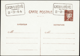 N° 0 Lyon Entier Postal 1f20 Pétain Qualité:  Cote: 250  € - Andere & Zonder Classificatie