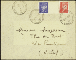 N° 514 + 521A 2 Vals Pétain Surch. Libération Sur Lettre TB Qualité: OBL Cote: 200  € - Sonstige & Ohne Zuordnung