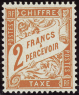 N° 41 2f Rouge-orange Qualité: ** Cote: 700  € - Otros & Sin Clasificación