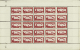 N° 5 1f50 Carmin Feuille De 25 Timbres CD 7-1-30 Qualité: ** Cote: 1175  € - Other & Unclassified