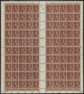 N° 416 A 75c Mercure Feuille De 100 Timbres CD 14-4-39 Qualité: ** Cote: 950  € - Otros & Sin Clasificación