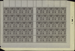 N° 83 1c Noir Sur Azuré Feuille De 50 Timbres Sans Millésime Qualité: ** Cote: 616  € - Sonstige & Ohne Zuordnung