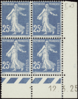 N° 140 25c Semeuse Bleu 12-3-25 Qualité: ** Cote: 96  € - Other & Unclassified