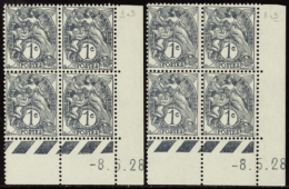 N° 107 1c Blanc Date 8-5-28 Ardoise Les 2 Galvanos Qualité: ** Cote: .....  € - Other & Unclassified