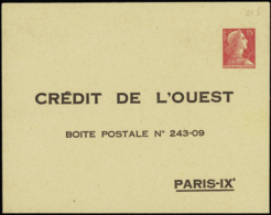 N° 1011 B5e 15f M. De Muller "Crédit De L'Ouest" Qualité:  Cote: 45  € - Other & Unclassified